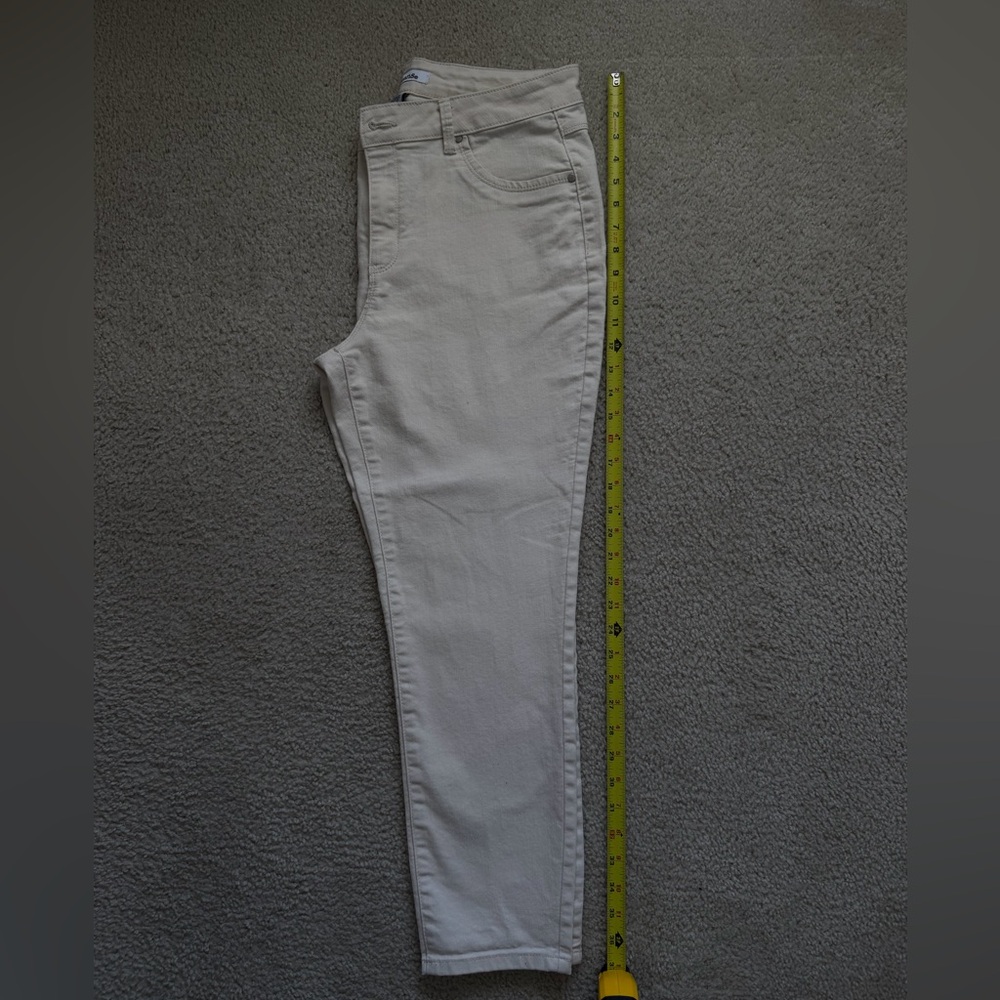 d. jeans Cream High-Rise Skinny Jeans